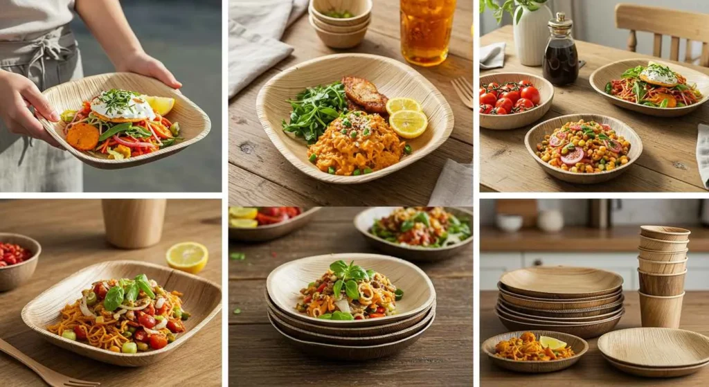 Top 10 Convenient Disposable Eating Plates for Every Occasion 8 Palm Leaf Plates