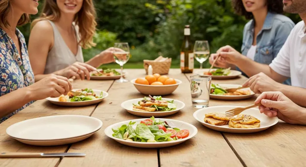 Top 10 Convenient Disposable Eating Plates for Every Occasion 10 Sugarcane Fiber Plates